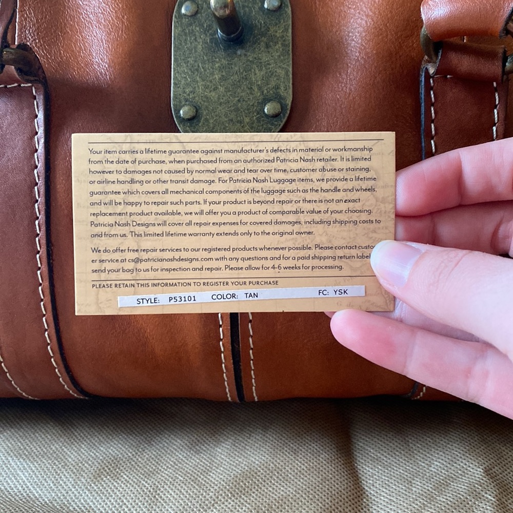 Patricia Nash Vienna Satchel | Tan - Picture 9 of 13